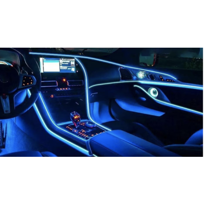 Banda LED auto design interactiv 6 m RGB impermeabil 12V 5W raza control 12 m control din aplicatie