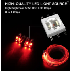 Banda led auto fibra optica cu bluetooth