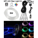 Banda led auto fibra optica cu bluetooth
