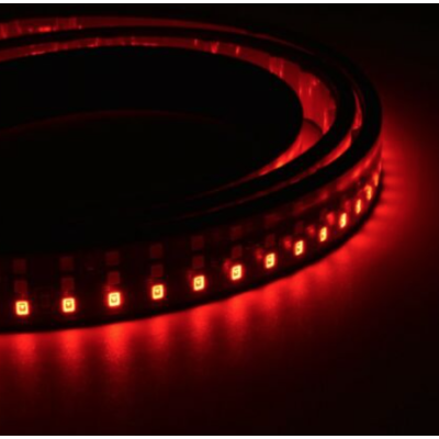 Banda LED autoadeziva rosu galben alb Iluminare 1.5M 12V pentru masina