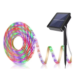 Banda LED multicolora Q ZD933 cu panou solar si telecomanda 5 metri