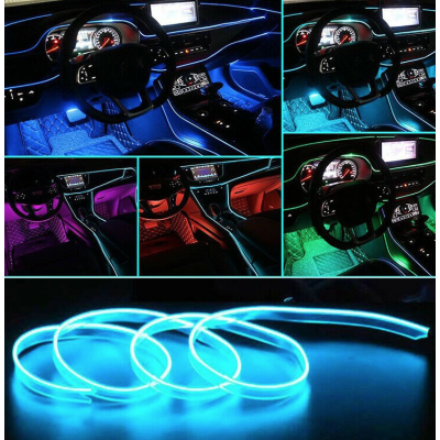 Banda LED Neon Auto  2M ALBASTRA