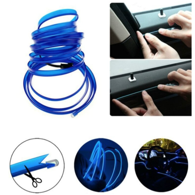 Banda LED Neon Auto  2M ALBASTRA