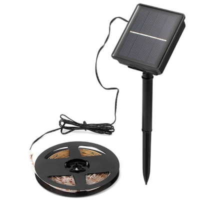 Banda led solara RGB cu panou solar si 5 moduri de iluminat