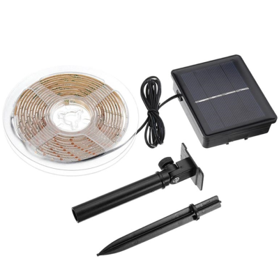 Banda led solara RGB cu panou solar si 5 moduri de iluminat