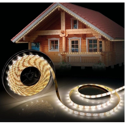 Banda led solara RGB cu panou solar si 5 moduri de iluminat