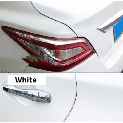 Banda Protectie Usa Auto Alba pentru Usi din Cauciuc 5M