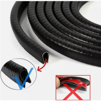 Banda Protectie Usa Auto Neagra din Cauciuc 5M 