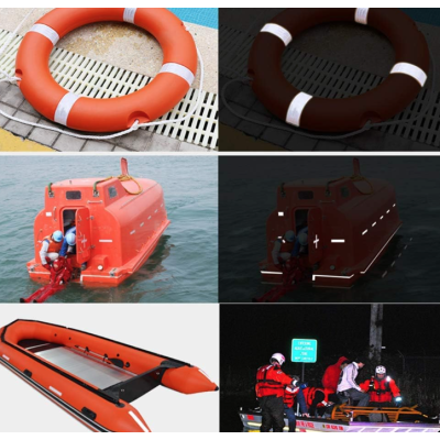 Banda reflectorizanta alba tip fagure 50 x 5 cm OMOLOGATA