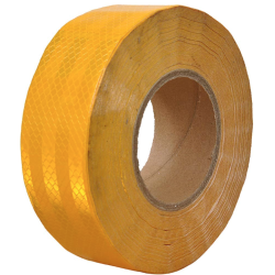 Banda reflectorizanta galbena tip fagure 50 x 5 cm OMOLOGATA