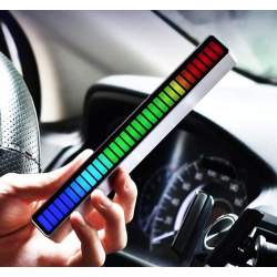 Bara cu leduri RGB sincronizare muzicala lumini de ritm senzor sunet 32 leduri