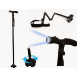 Baston de sprijin Trusty Cane cu inaltime reglabila pliabil cu lanterna