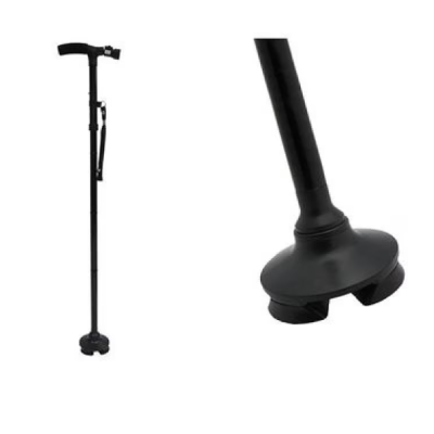 Baston de sprijin Trusty Cane cu inaltime reglabila pliabil cu lanterna