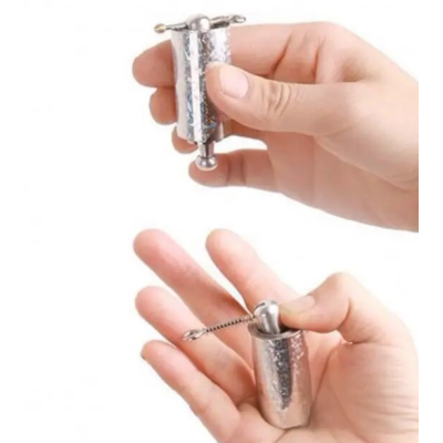 Baston Extensibil Automat cu Siguranta Metalic 150 cm Deschis 6 cm Inchis