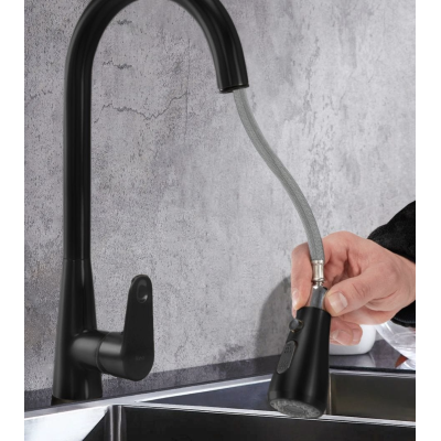 UB Baterie bucatarie cu dus extractibil si 2 functii de curgere