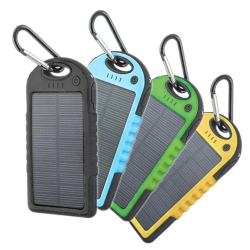 Baterie externa cu incarcare solara 5000 mAh 2 x USB