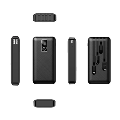 Baterie externa portabila 3 in 1 CD219 capacitate 10000mAh USB LED