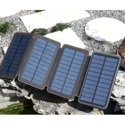 Baterie Externa Solara Power Bank 20 000 mAh 4 Panouri