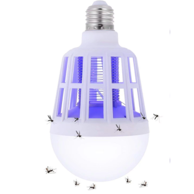 Bec cu Lampa UV Impotriva Insectelor Lumina Alba 12W