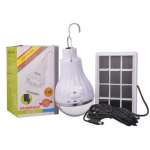 Bec cu leduri portabil 5WLL-028 si mini panou solar inclus