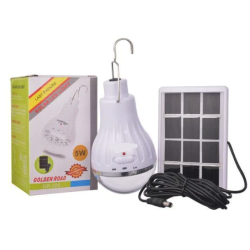Bec cu leduri portabil 5WLL-028 si mini panou solar inclus