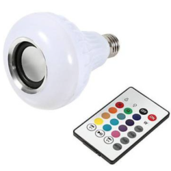 Bec led cu difuzor Bluetooth si telecomanda