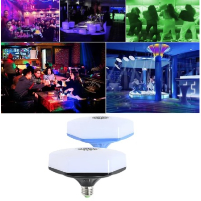 Bec LED Muzical cu Telecomanda Circular 18W