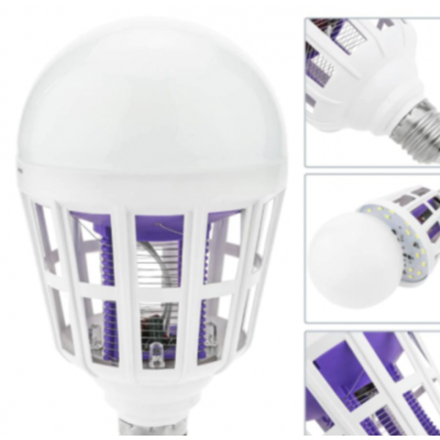 Bec LED ZAPP LIGHT antiinsecte cu lampa UV 9W