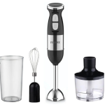 Blender de mana multifunctional cu doua trepte de viteza si doua lame din otel inoxidabil functie de mixare tocator 500W