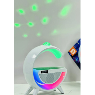 Boxa Bluetooth G2388A cu incarcare wireless lumina RGB si proiectie pe tavan