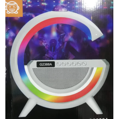 Boxa Bluetooth G2388A cu incarcare wireless lumina RGB si proiectie pe tavan