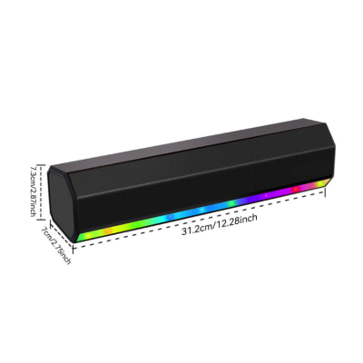 Boxa Bluetooth KP 557 putere 10W USB TF FM TWS BT AUX si lumina RGB