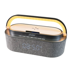 Boxa Bluetooth MD S305 cu lumina LED incarcator wireless si ceas Boxa Bluetooth MD S305 cu lumina LED incarcator wireless si ceas