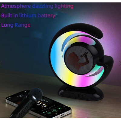 Boxa karaoke cu 2 microfoane wireless Bluetooth USB MI