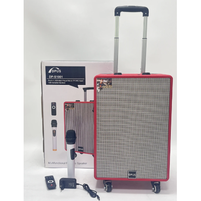 Boxa mare portabila tip troller DP S1001 de 10 inch cu microfon si telecomanda