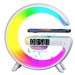 Boxa Mica bluetooth G63 cu Statie incarcare wireless si lampa RGB