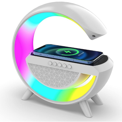 Boxa Multifunctionala 3 in 1 lampa LED RGB smart BT 2301 boxa bluetoothb incarcator telefon wireless lumina RGB