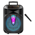 Boxa portabila 15 inch cu microfon KTS 2071 RGB Bluetooth USB SD FM tip TROLLER
