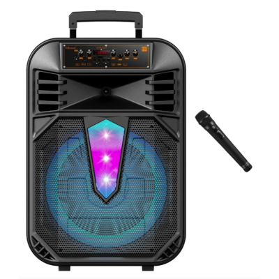 Boxa portabila 15 inch cu microfon KTS 2071 RGB Bluetooth USB SD FM tip TROLLER