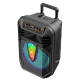 Boxa portabila 15 inch cu microfon KTS 2071 RGB Bluetooth USB SD FM tip TROLLER