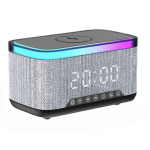 Boxa portabila 4 in 1 cu 12 moduri de iluminare MD S300 Bluetooth Ceas Incarcator Wireless Boxa portabila 4 in 1 cu 12 moduri de iluminare MD S300 Bluetooth Ceas Incarcator Wireless