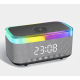Boxa portabila 4 in 1 cu 12 moduri de iluminare MD S300 Bluetooth Ceas Incarcator Wireless Boxa portabila 4 in 1 cu 12 moduri de iluminare MD S300 Bluetooth Ceas Incarcator Wireless