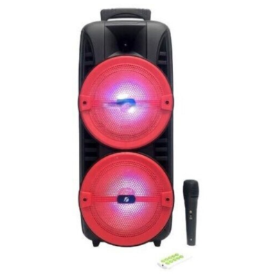 Boxa Portabila 8 x 2 inch KTS 1745 RGB cu Microfon si Telecomanda 2400 mAh