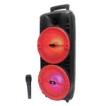 Boxa Portabila 8 x 2 inch KTS 1745 RGB cu Microfon si Telecomanda 2400 mAh