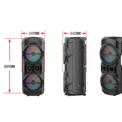 Boxa portabila bluetooth ZQS 12201 putere 80W de 12x2 inch 6000mah cu microfon