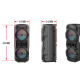 Boxa portabila bluetooth ZQS 12201 putere 80W de 12x2 inch 6000mah cu microfon