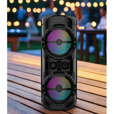 Boxa portabila bluetooth ZQS 12201 putere 80W de 12x2 inch 6000mah cu microfon