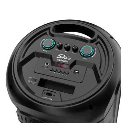 Boxa portabila bluetooth ZQS 12201 putere 80W de 12x2 inch 6000mah cu microfon