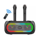 Boxa portabila bluetooth ZQS 4247 karaoke cu 2 microfoane
