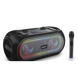 Boxa portabila bluetooth ZQS 4247 karaoke cu 2 microfoane